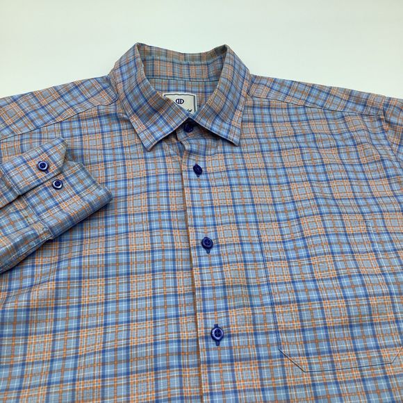 David‎ Donahue Mens Long Sleeve Button Up Shirt Size XL - Picture 1 of 8